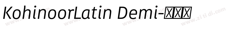 KohinoorLatin Demi字体转换